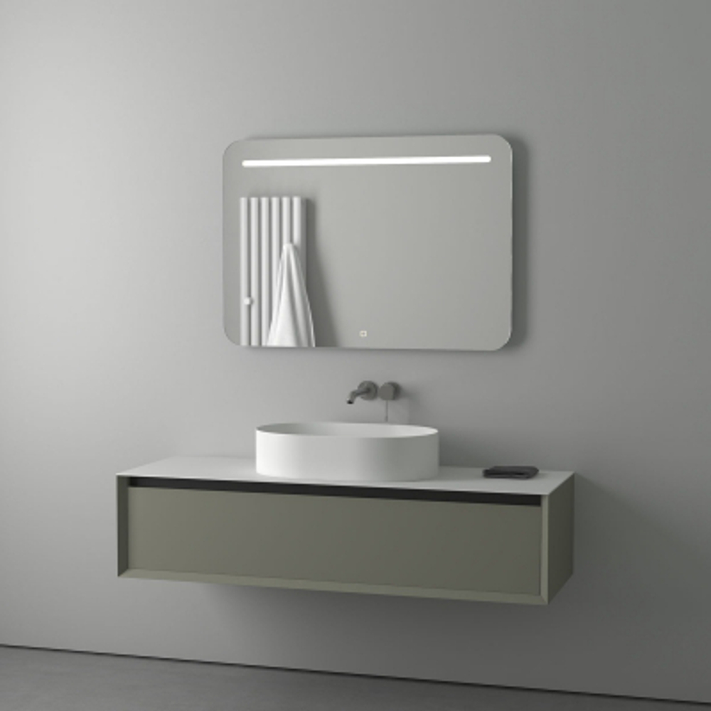 Зеркало Evoform со встроенным LED-светильником 8,5 W 100х70 см Сенсорный выключатель