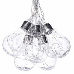 USL-S-126-PT4000 BULBS Садовая гирлянда на солнечной батарее Лампочки. 40 светодиодов. Разноцветный свет. 1xАA Ni-Mh аккумулятор в-к. IP44. TM Uniel