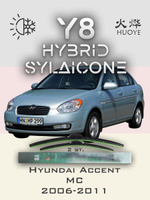 Щетки стеклоочистителя HUOYE Y8 550/400 мм на Hyundai Accent | Hook/J-Hook