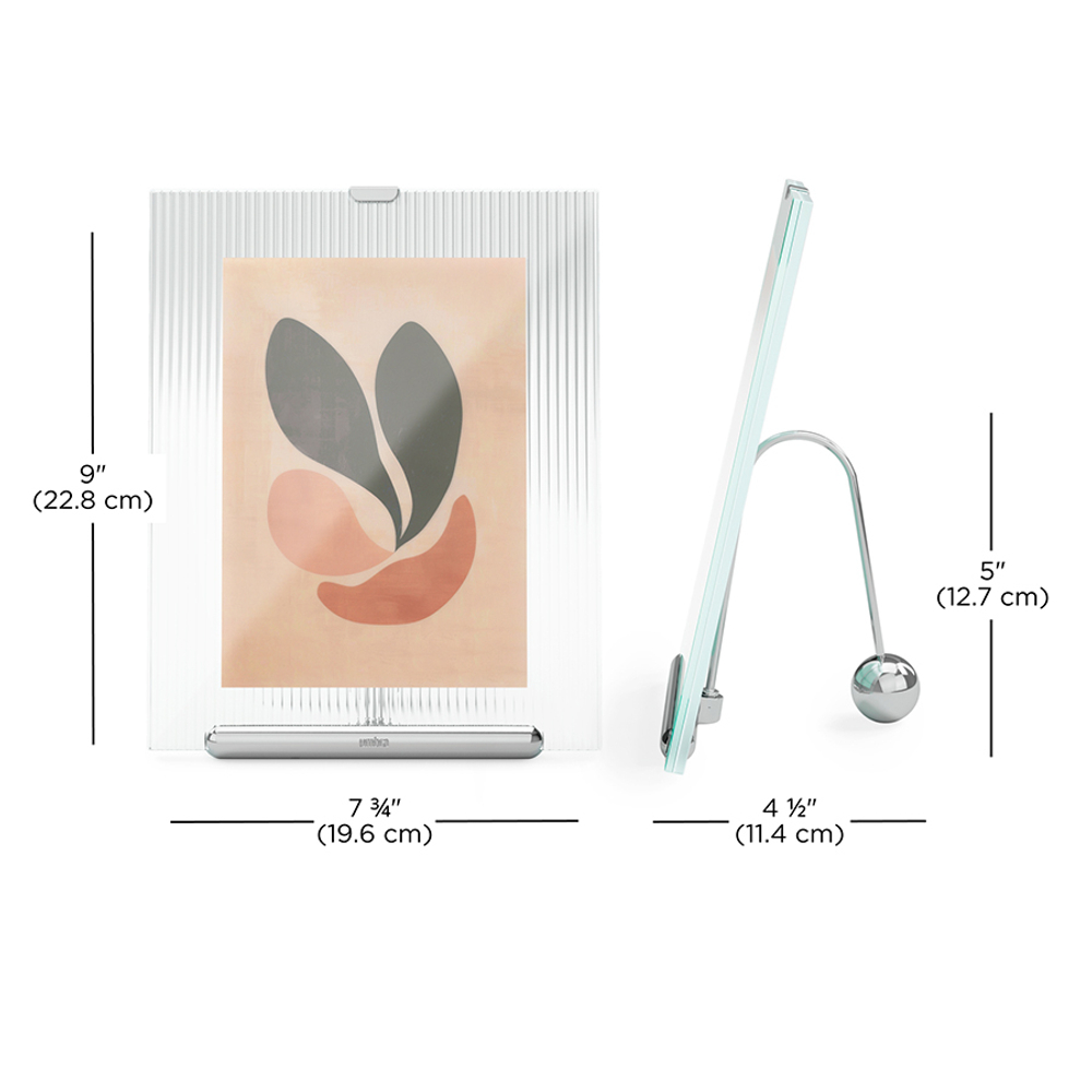 Фоторамка flute, 20х23 см, хром