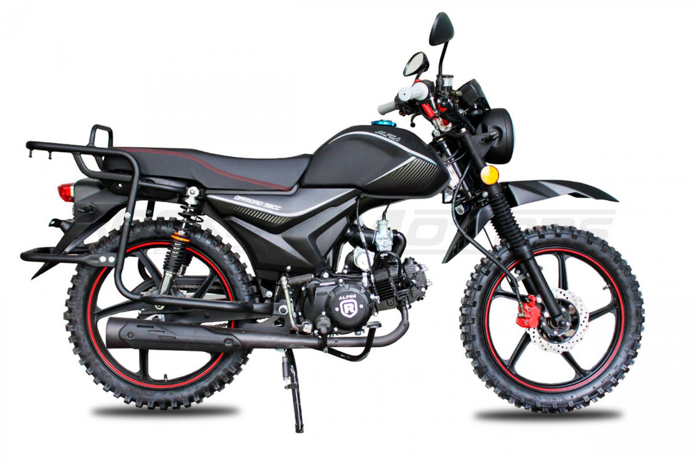 Мопед ROCKOT ALPHA OFFROAD M-11 LUX+ (LED) (черный матовый)
