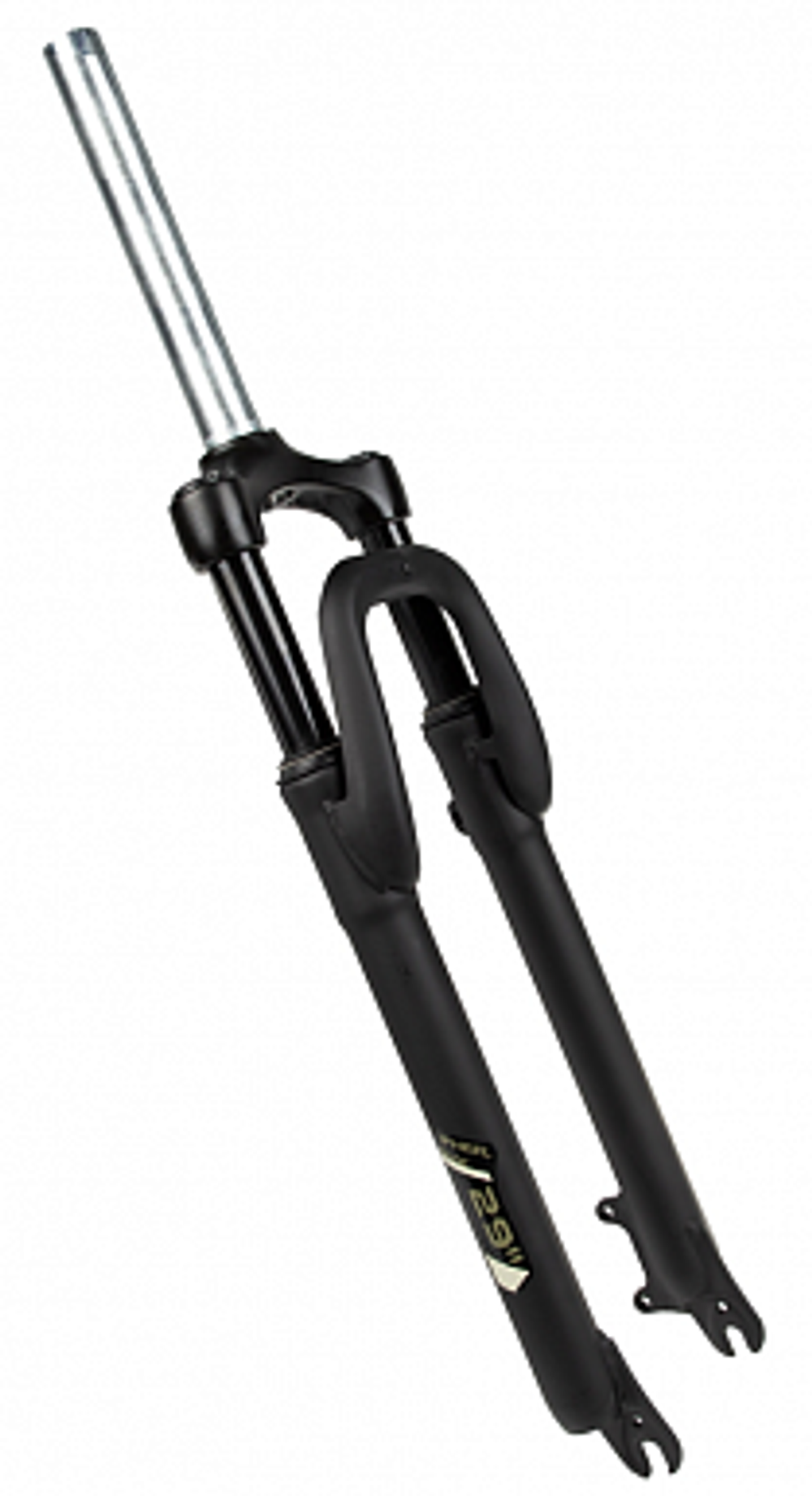 Вилка 29" 1-1"/8" CH-386A-D60-Disc ZOOM аморт. безрезьб. диск.торм., сталь черная/зелен., шток 209мм