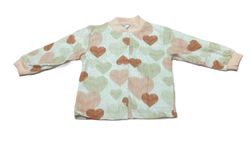 Кофточка длинный рукав из 100% хлопка (кулирки) на кнопках на рост 80 см