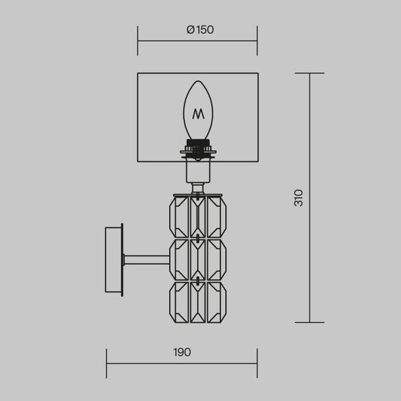 Бра Maytoni Talento DIA008WL-01CH