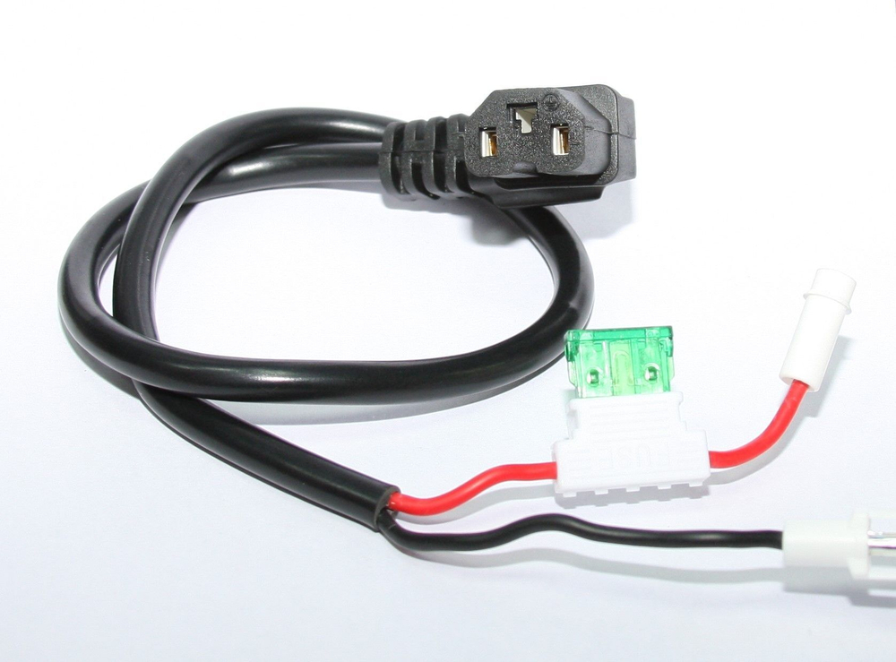 Провод кабель (мама) 2х1.5мм с предохранителем аккумулятор контроллер для электровелосипеда