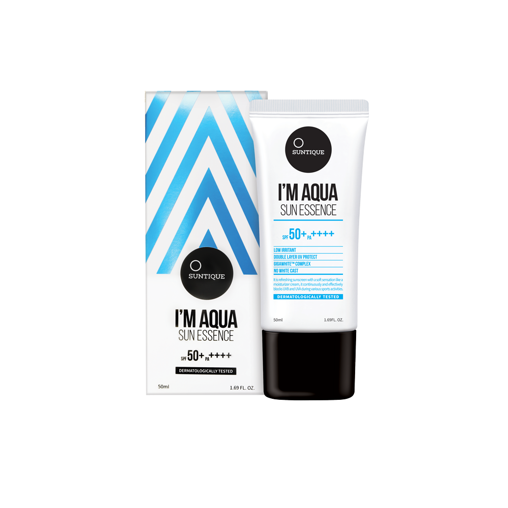Увлажняющий солнцезащитный крем эссенция для лица SUNTIQUE I’AM AQUA (SPF50+PA++++) 50 мг