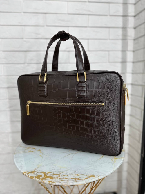 Портфель Stefano Ricci из кожи крокодила