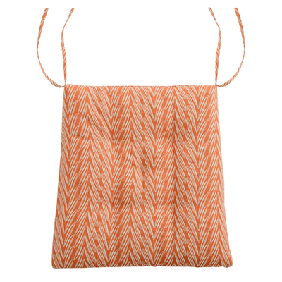 Подушка на стул из хлопка с графичным принтом Колосья russian north, 40х40х4 см