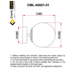 Настенный светильник Omnilux Avetrana OML-66601-01