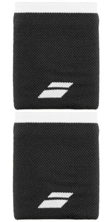 Напульсник теннисный Babolat Logo Jumbo Wristband - черный