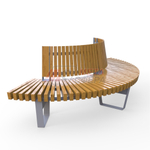 Скамейка  Rail Road 02 внешний радиус