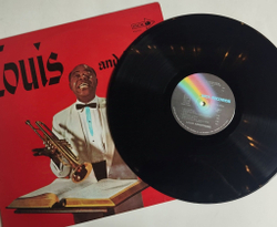 Винтажная виниловая пластинка LP Louis Armstrong And The All Stars With The Sy Oliver Choir Louis And The Good Book (France 1978)