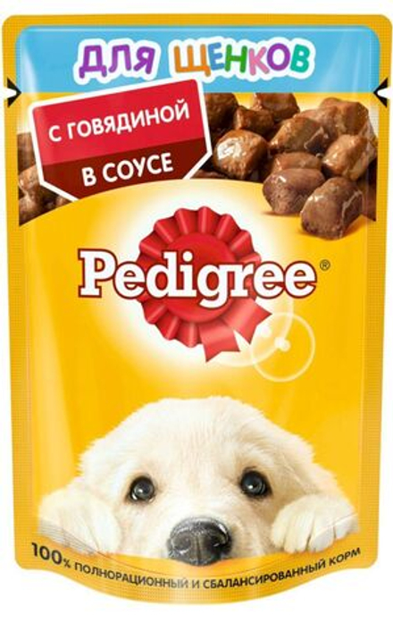 Влажный корм Pedigree для щенков говядина 85 г