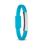 Браслет с встроенным микро USB разъемом. Голубой