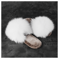 Тапки из меха «Беляночки»