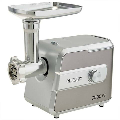 Мясорубка электрическая 3000 Вт DELTA LUX DE-603M серая