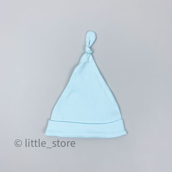 Шапка однослойная "Звери" голубая вода