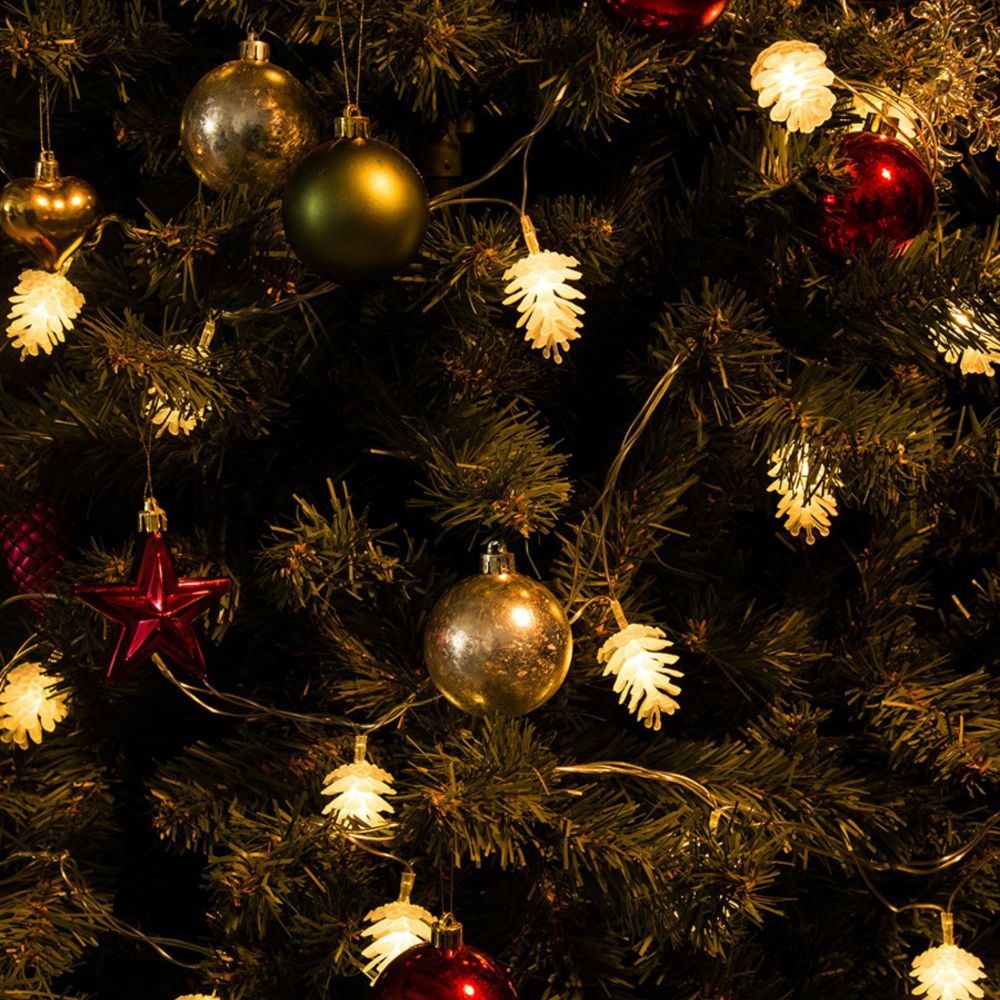 ULD-S0280-020-DTA WARM WHITE IP20 PINE CONES Гирлянда светодиодная Шишки . 20 светодиодов. 2.8 м. теплый белый. IP20. провод прозрачный.