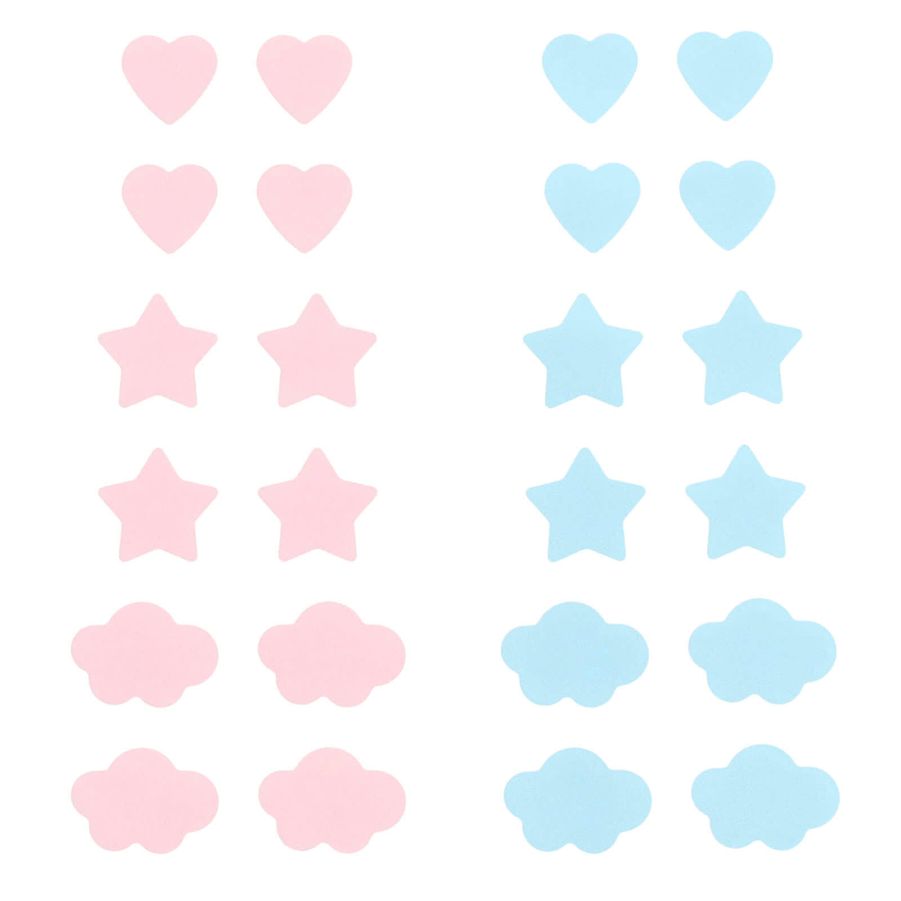 The Creme Shop, Cotton Candy Skin, гидроколлоидные патчи от акне, звезда, сердце и облака, 24 патча