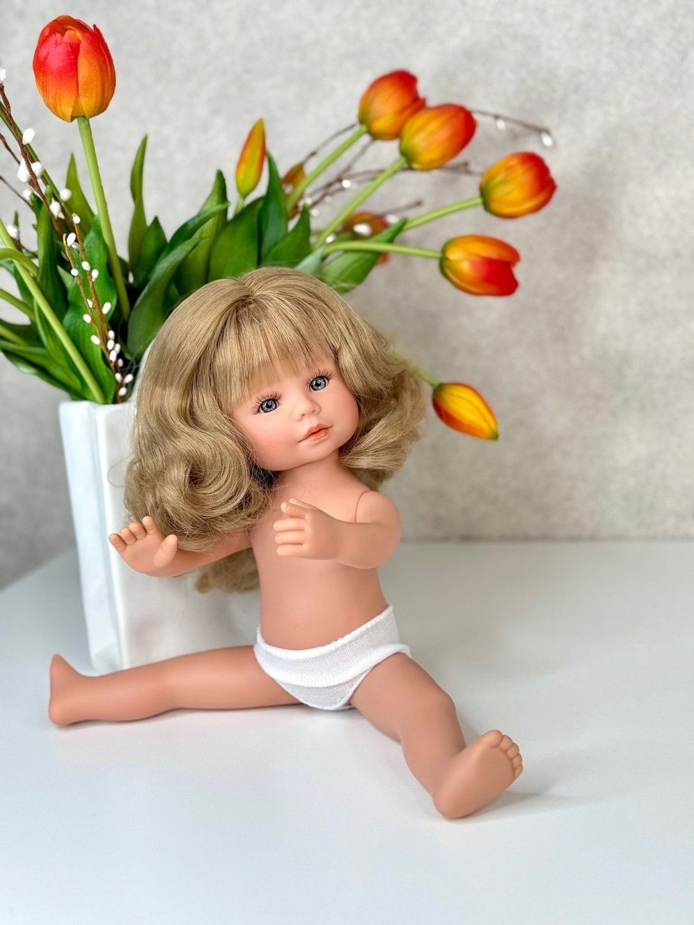 Кукла D Nenes виниловая 34см Xavi без одежды (022359W)