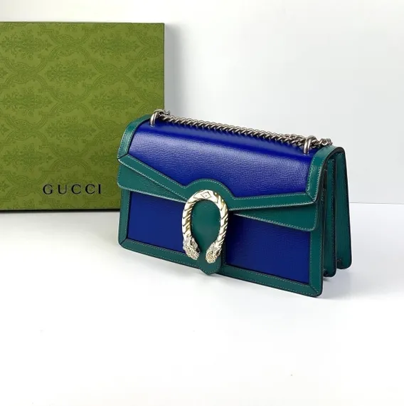Сумка Gucci Dionysus Small бирюзовый/синий
