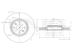 Диск тормозной передний UNIO BRD-20449