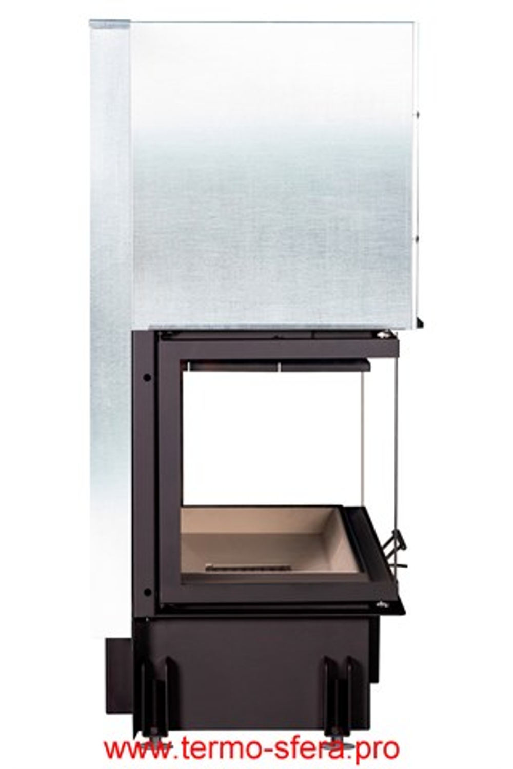 Каминная топка Экокамин ДЕЛЬТА 1000 три стекла принтинг