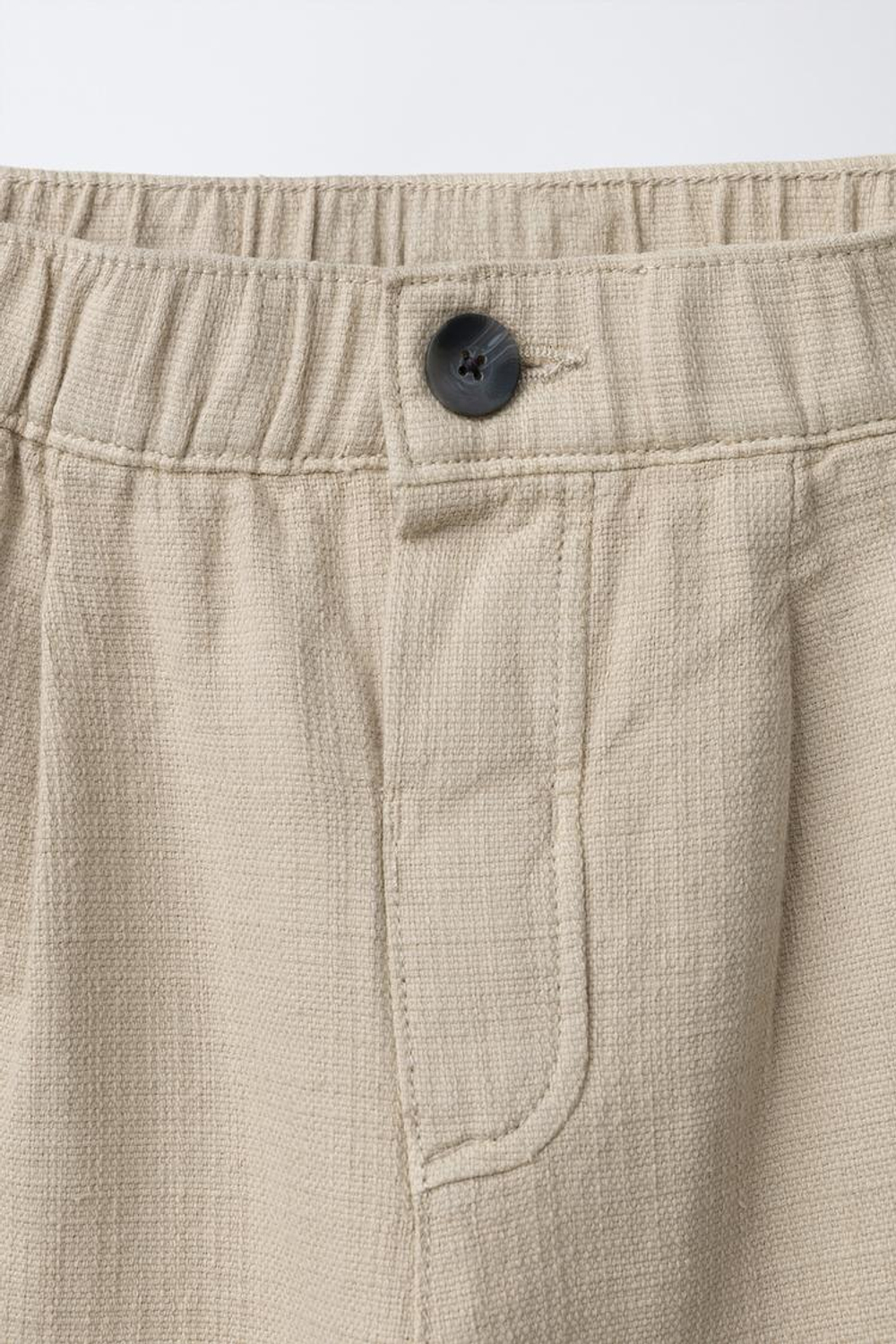 ZARA БРЮКИ ПРЯМОГО КРОЯ, БЕЖЕВЫЙ