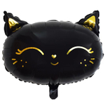 Шар Фольгированный Кошка голова черная (Черный)