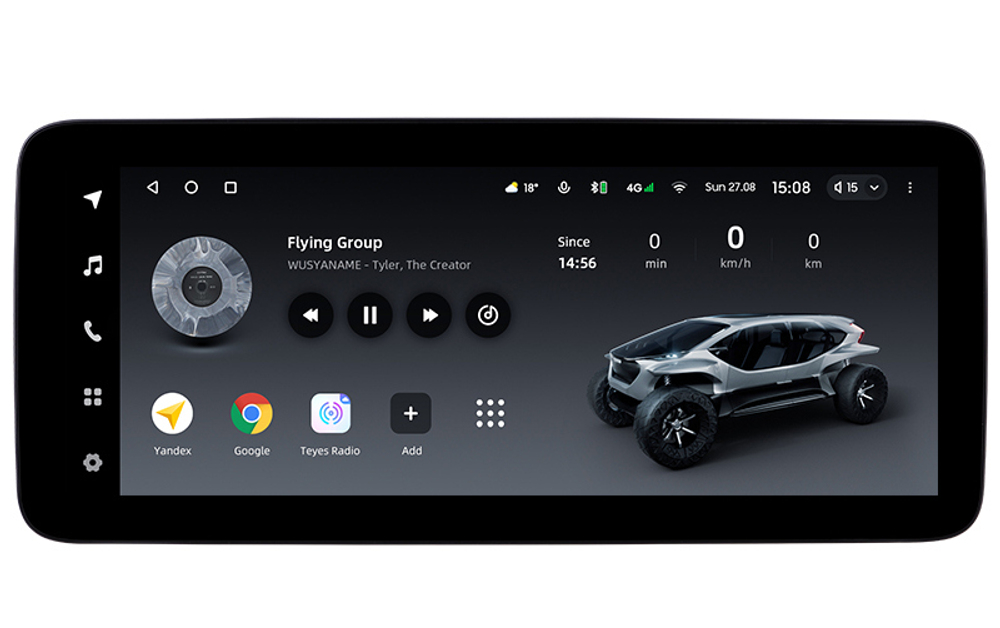 Магнитола для Opel Astra H, Zafira B (вместо БК ) - Teyes LUX ONE ROUND монитор 12.3" 2K QLED на Android 10, CarPlay, 4G SIM-слот