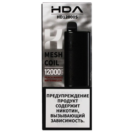 HDA Peach mango watermelon (Персик-манго-арбуз) 12000 затяжек 20мг Hard (2% Hard)