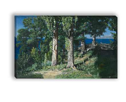 "Кипарисы на берегу моря", Куинджи А. И., картина для интерьера (репродукция)