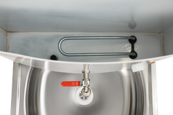 Умывальник дачный с подогревом "Люкс" ВИХРЬ, нержавейка, белый