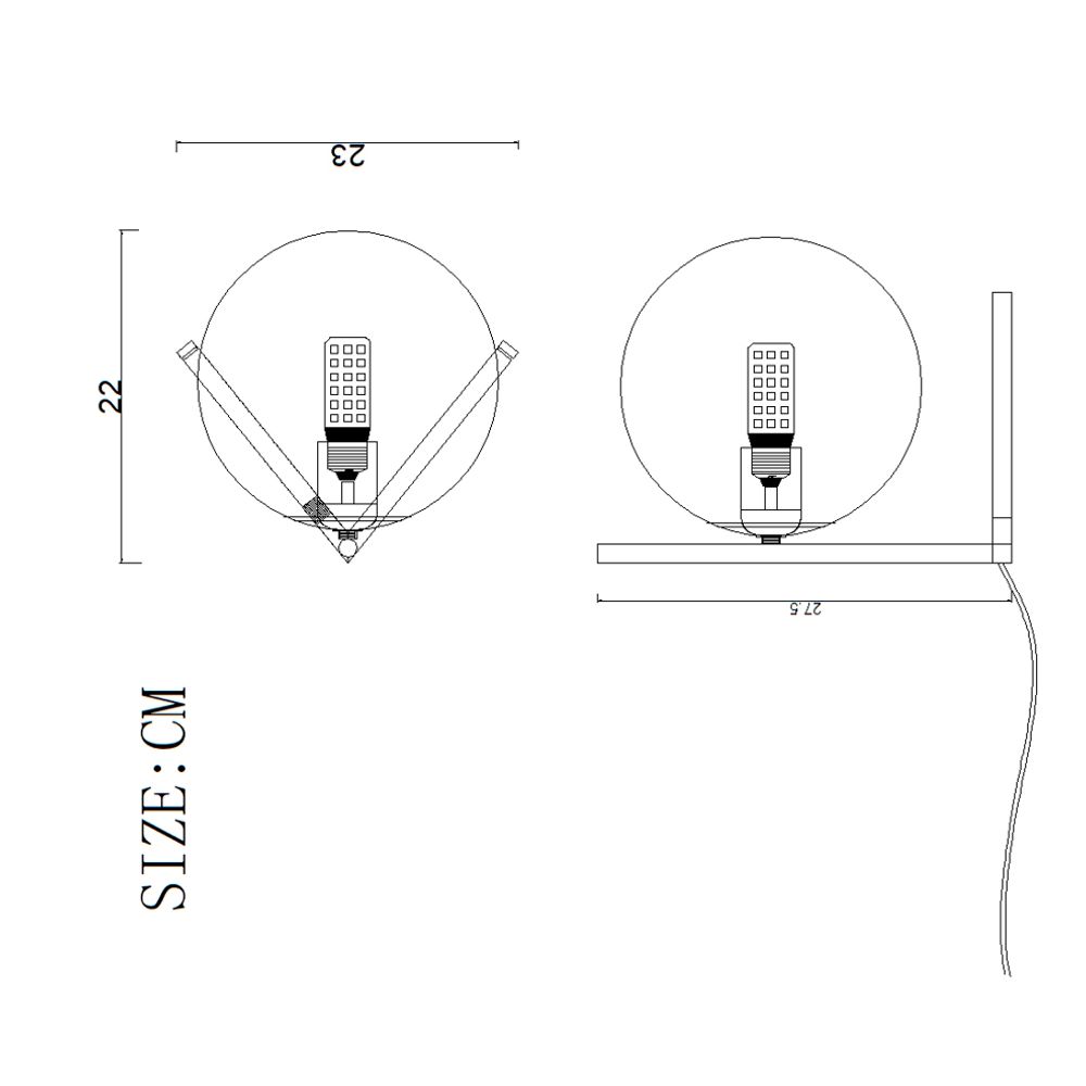 Настольная лампа STEM TAB D22,5