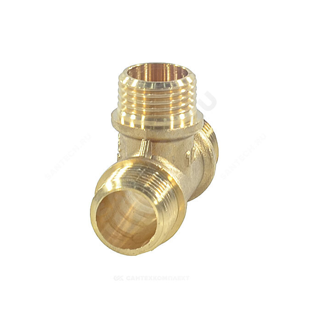 Тройник латунь переходной Ду 15х15х15 (1/2"х1/2"х1/2") НР/НР/НР VALFEX VF.131.L.012