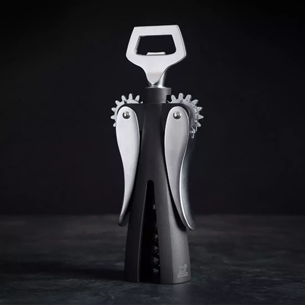 Штопор механический Peugeot Sauverain с двумя ручками черный