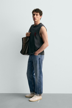 ZARA X DYLAN´S T-SHIRT CLUB ФУТБОЛКА-МАЙКА JURASSIC PARK© UCS LLC AND AMBLIN, ТЕМНЫЙ АНТРАЦИТ