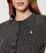 Хлопковый кардиган POLO RALPH LAUREN - серый(211910443)