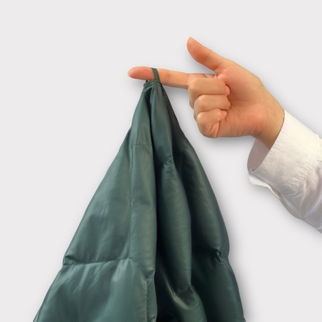 Дорожный плед-пончо пуховый 130х170 German Grass Travel Cape Plaid зеленый