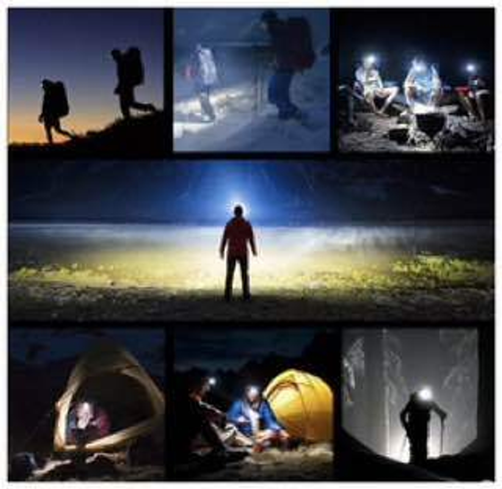 Фонарь налобный / двойной свет