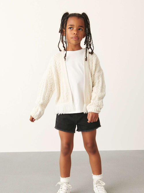 Шорты джинсовые для девочки Next C63-312, Черный