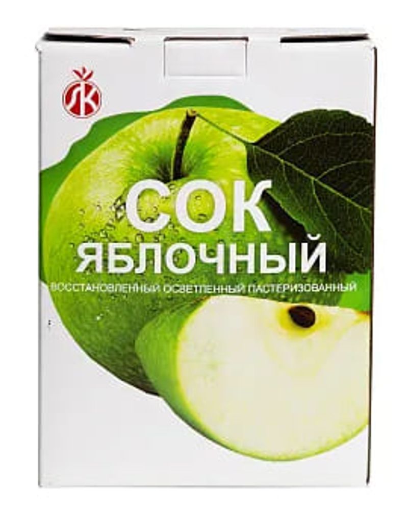Сок Яблочный осветленный 3л. Ляховичский КЗ