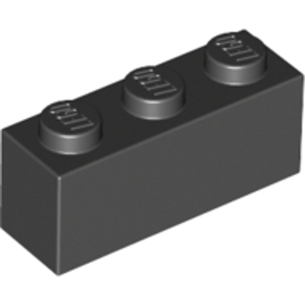 Lego Кирпич 1х3 (черный) 3622 / 362226