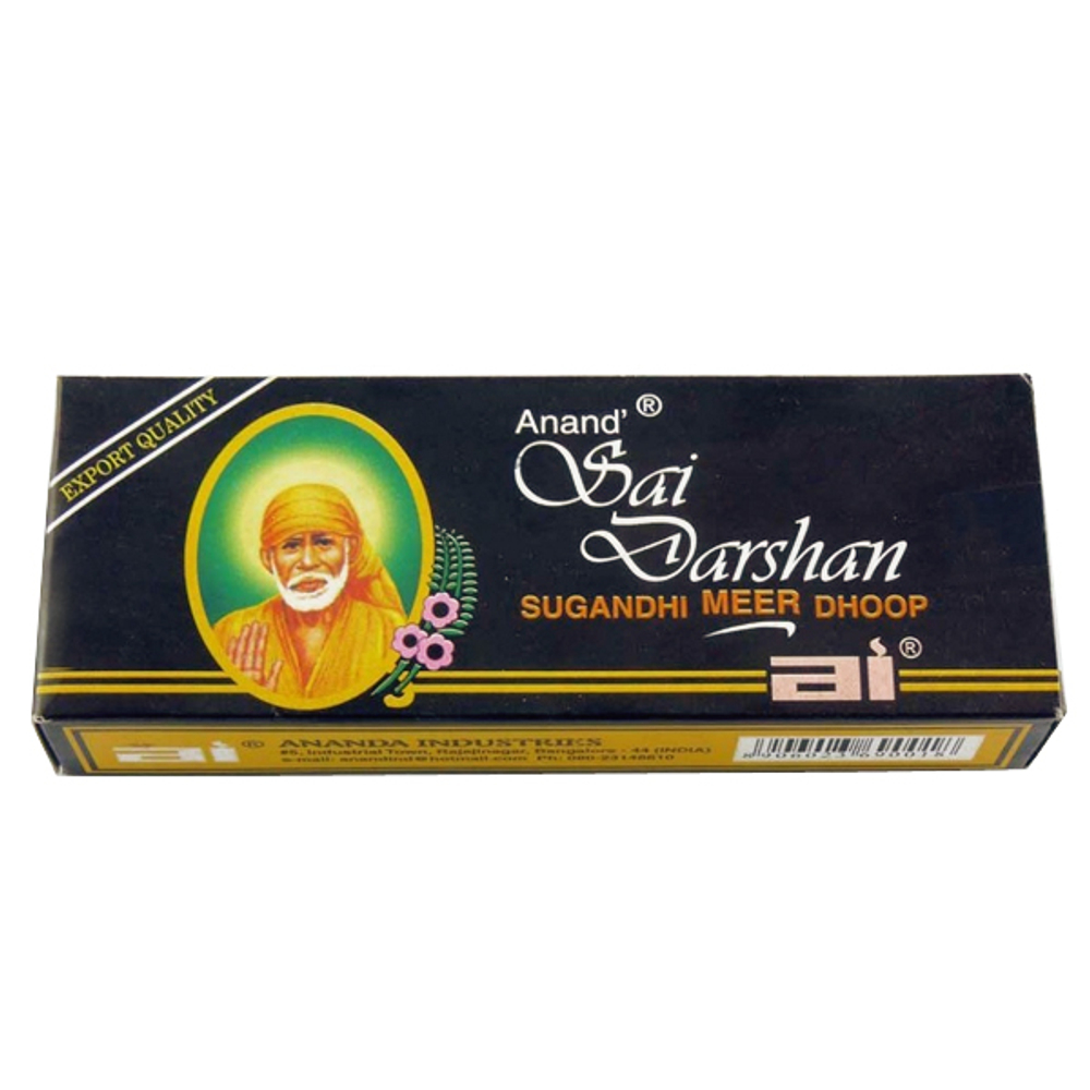 безосновные благовония Саи Даршан Ананд (Sai Darshan dhoop sticks Anands), 22 грамм