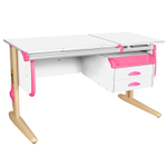 Растущая парта Дэми СУТ 25 с навесной тумбой (1200×610 мм)