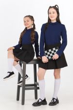 Джемпер для девочки Скул-3 Виотекс ТЁМНО-СИНИЙ