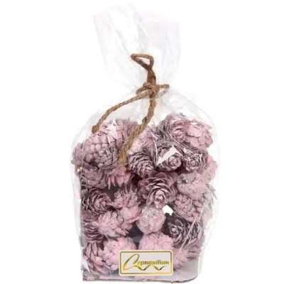 Композиция для декора «Лесное удовольствие» 11*11*14 см (130 гр), розовый