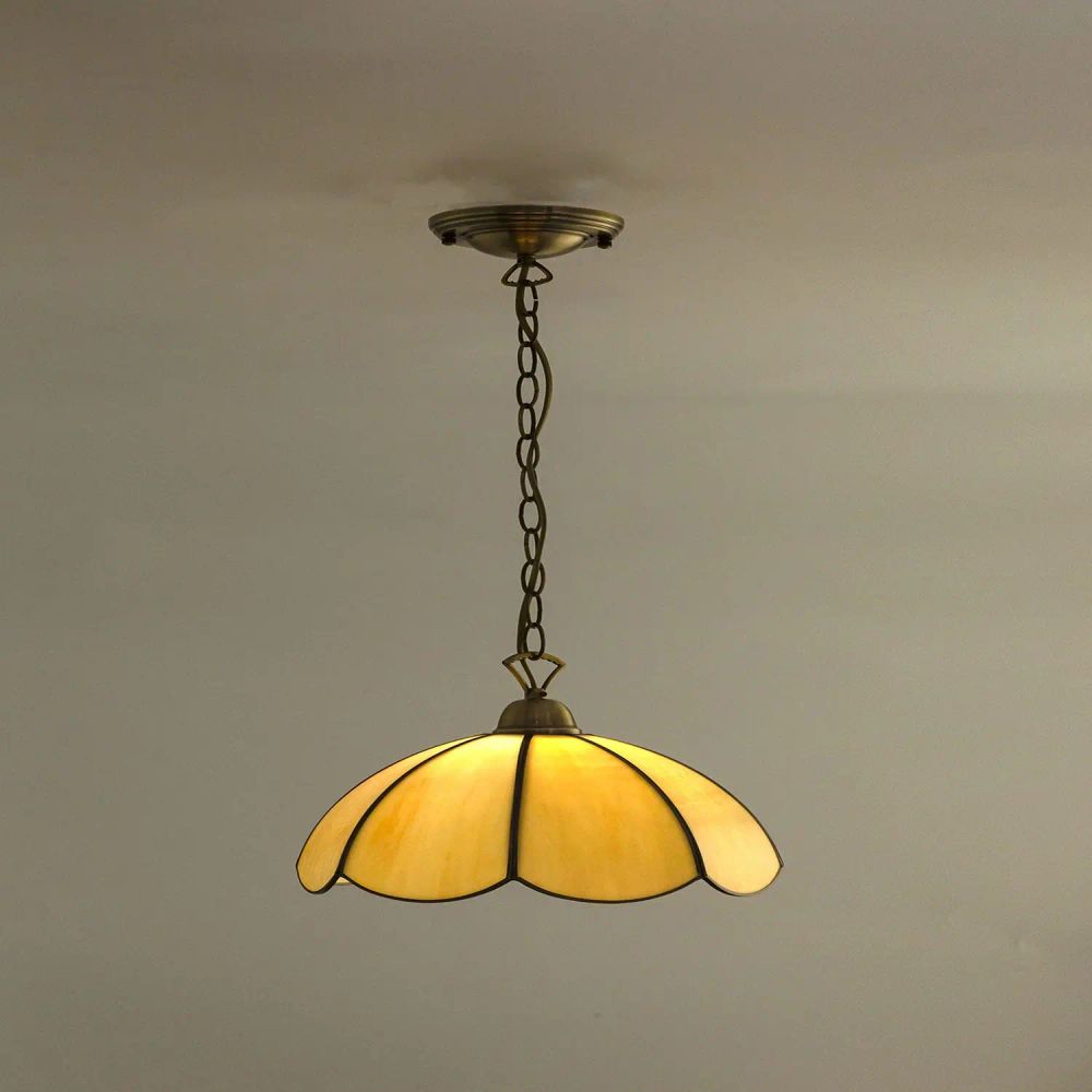 Citilux Познань CL443111 Подвесной светильник витражный Бронза