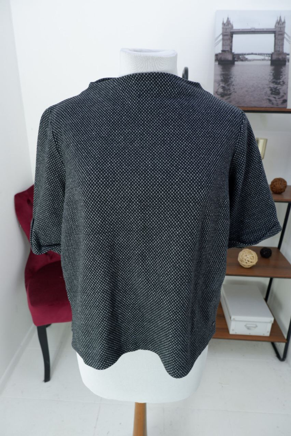 Джемпер Opus из хлопка с коротким рукавом 50 размер