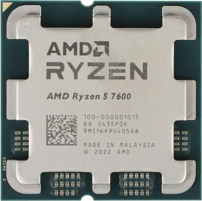 Процессор AMD Ryzen 5 7600, AM5,  OEM [100-000001015]